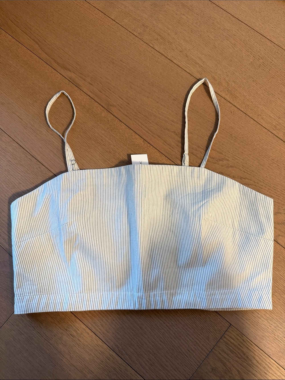 Banana Republic black and white pinstripe crop top NWT
